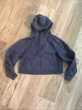 Lululemon Navy Half-Zip Hooded Pullover